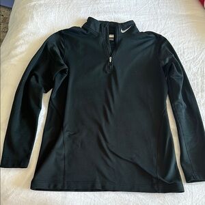 Women’s black fleece lined quarter zip size L